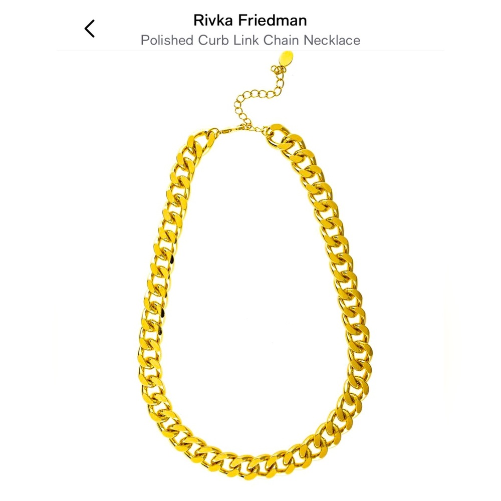 Rivka Friedman polished curb link chain necklace
